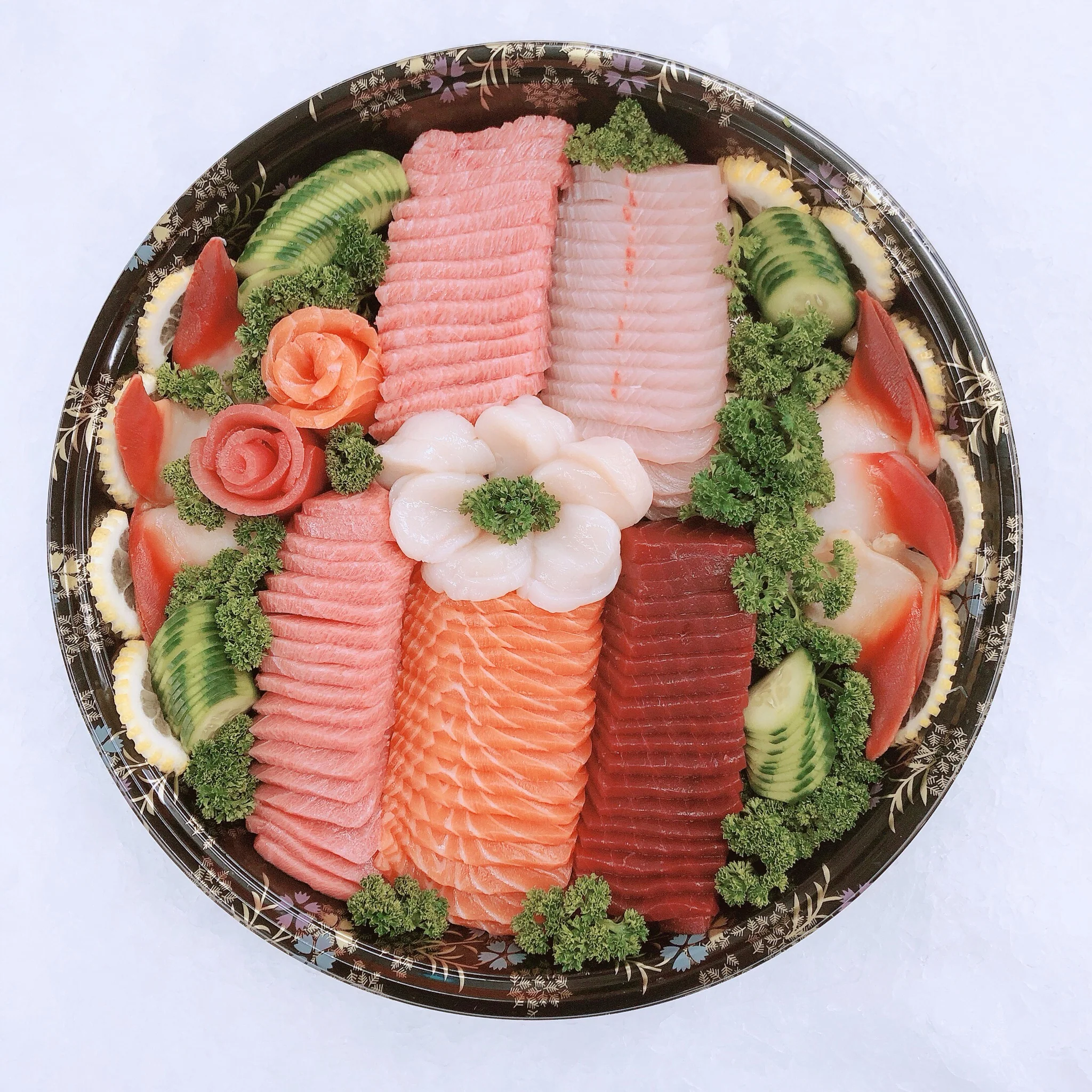 BLUEFIN TORO WITH MIXED SASHIMI PLATTER