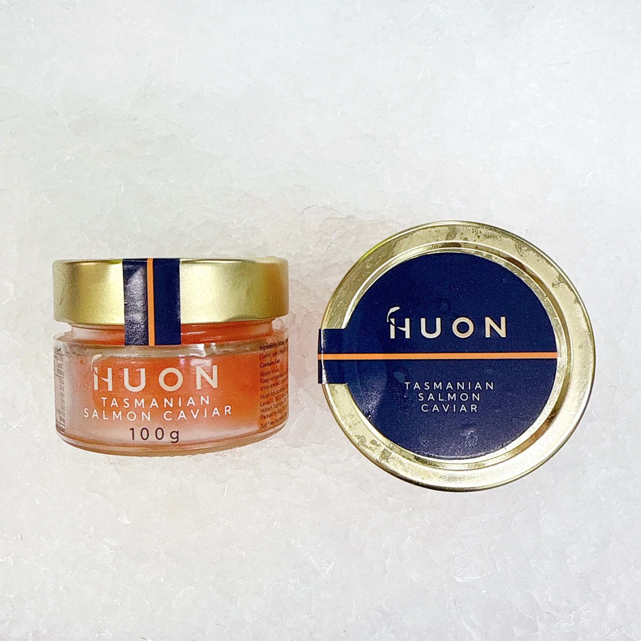 HAND MILKED HUON TASMANIAN SALMON CAVIAR 100G