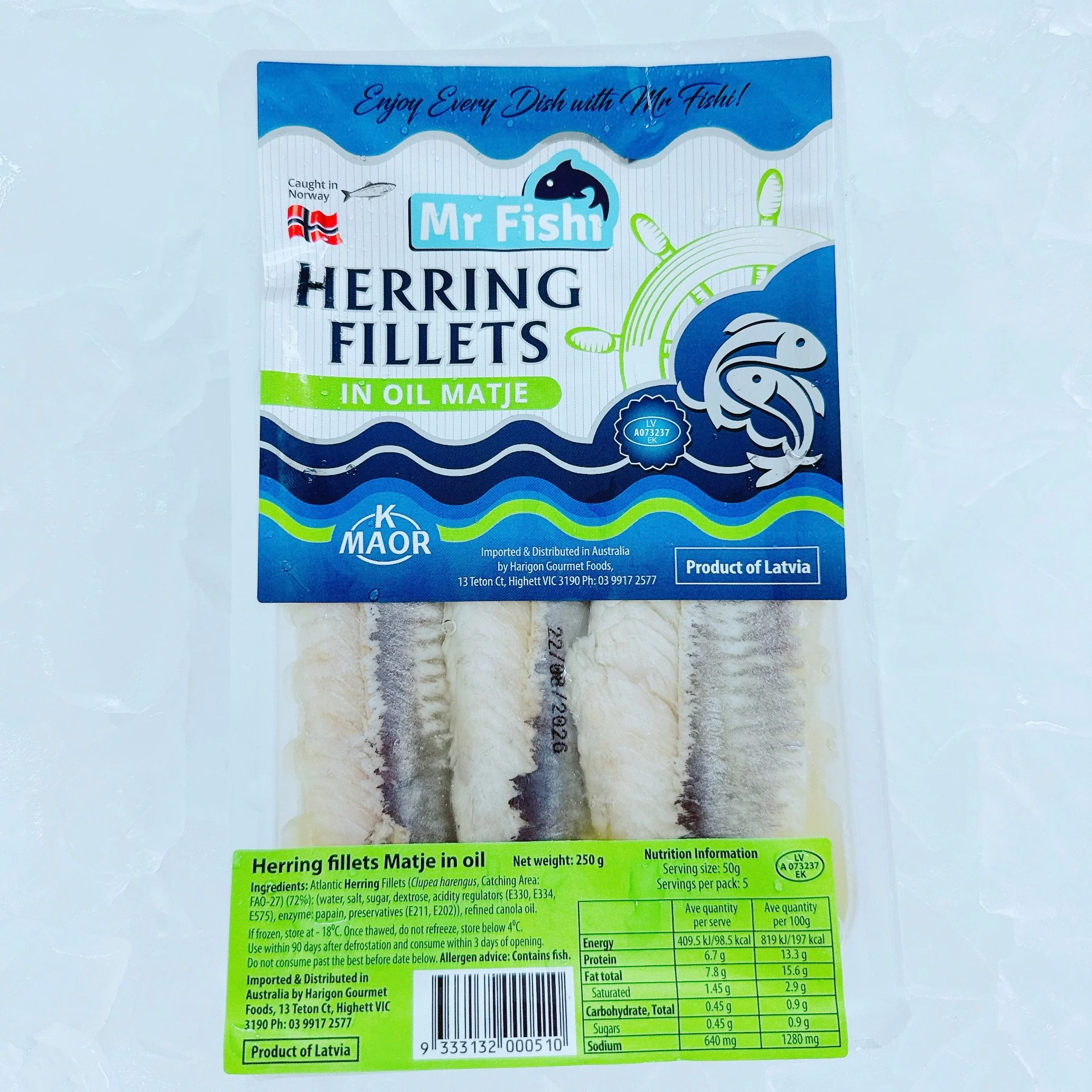 HERRING FILLETS 250G