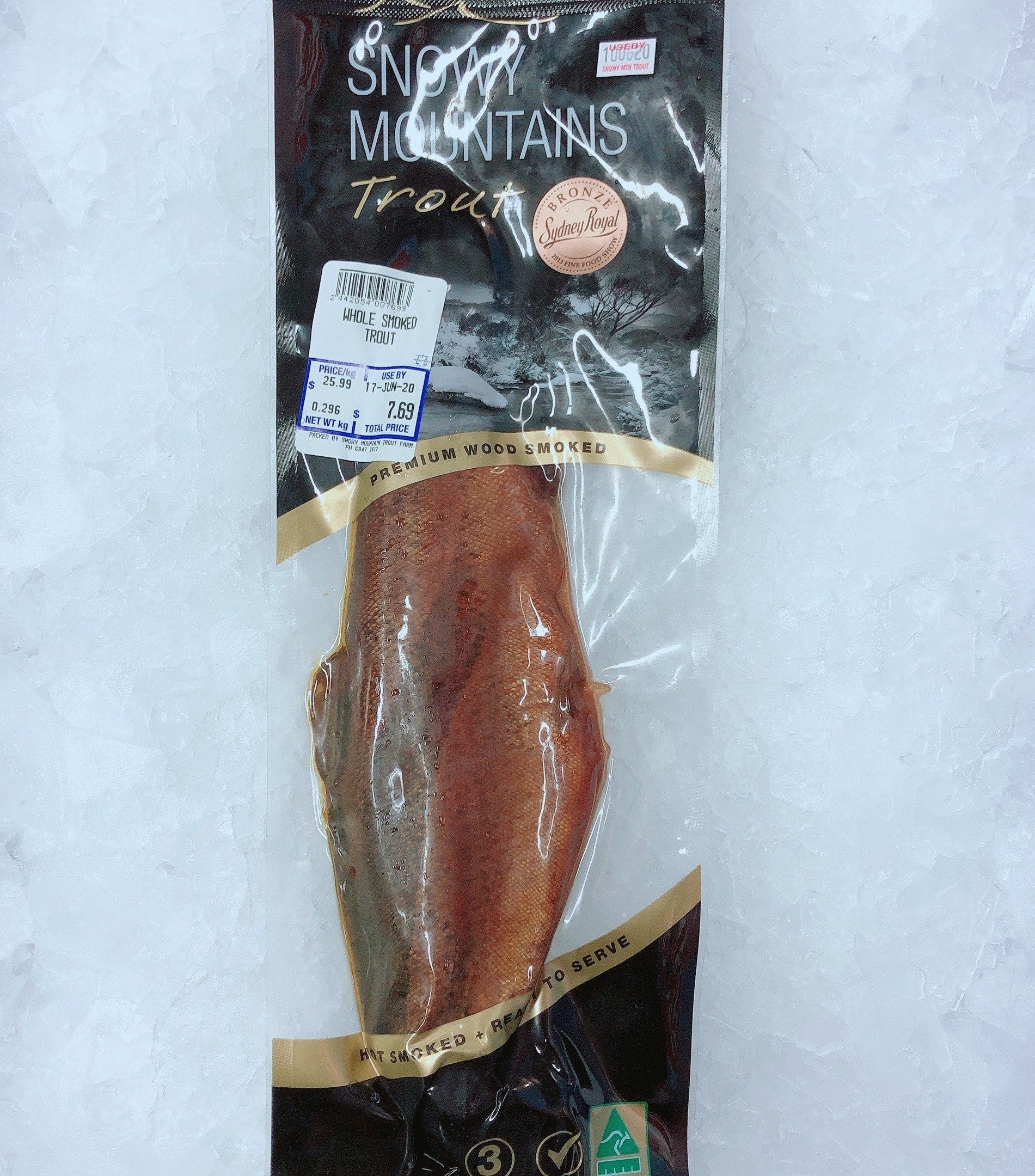 PREMIUM HOT SMOKED RAINBOW TROUT 300G - 350G