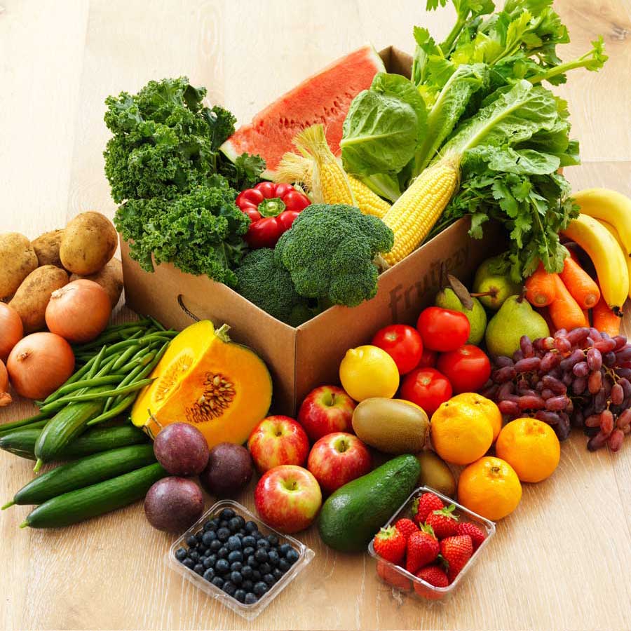 SEASONAL FRUIT & VEGGIE COMBO BOX