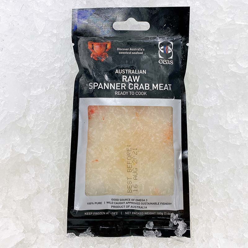 SPANNER CRAB MEAT RAW 100G